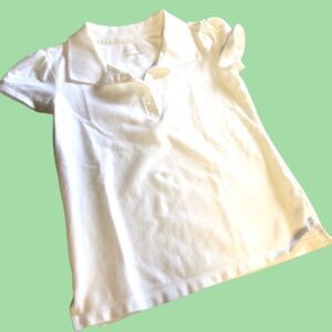 Girls white shirt polo